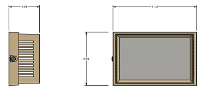 Single pen chart recorder with room/cooler temp sensor